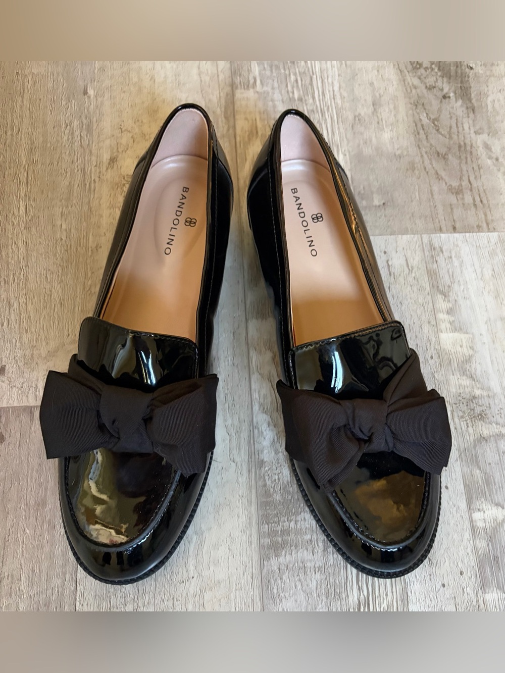 Bandolino Lindio Bow Loafer Patent Black 
6 1/2 W